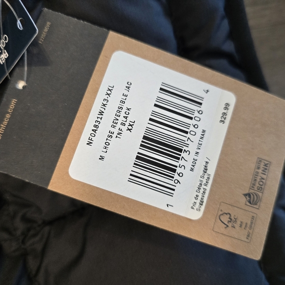 NorthFace Black Bomber Reversible - Picture 3 of 4